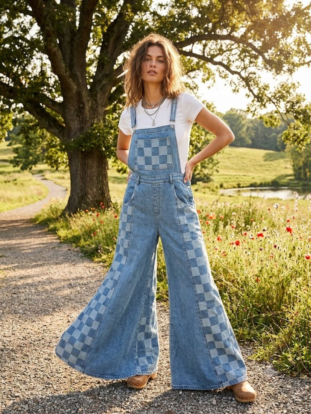 Wide Leg Bell Bottoms Retro Hippie Boho  2XL Jean Overalls/Jumpsuit NWT!!!*READ*